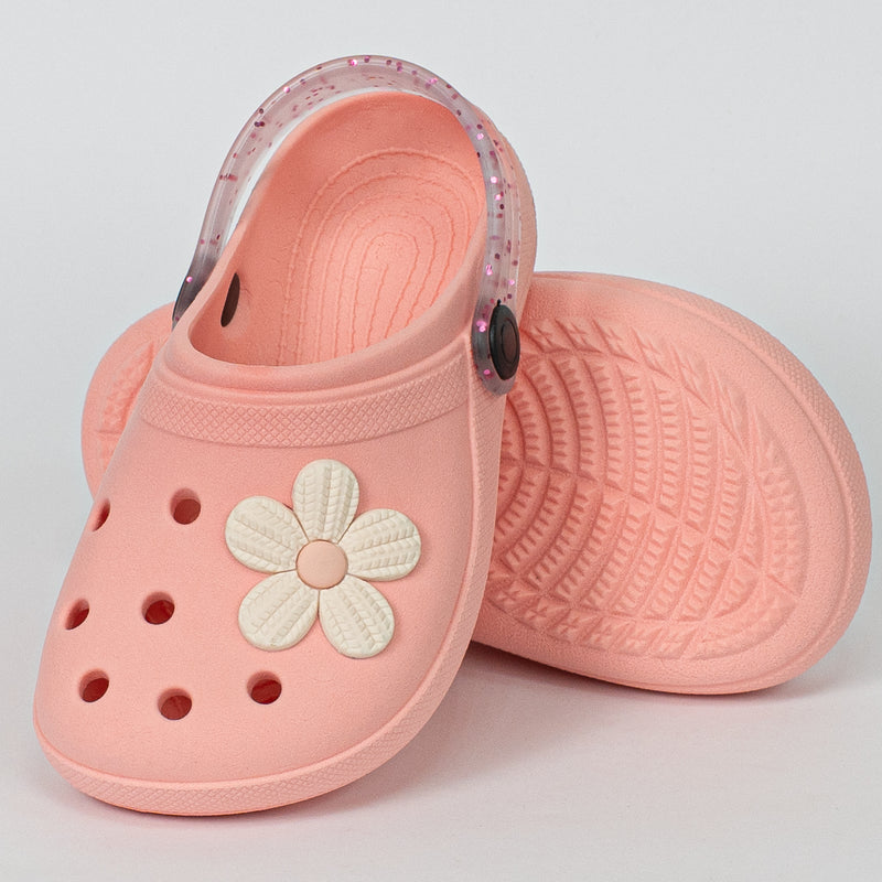 Babuche Infantil Menina Ellen Baby Floral Rosa