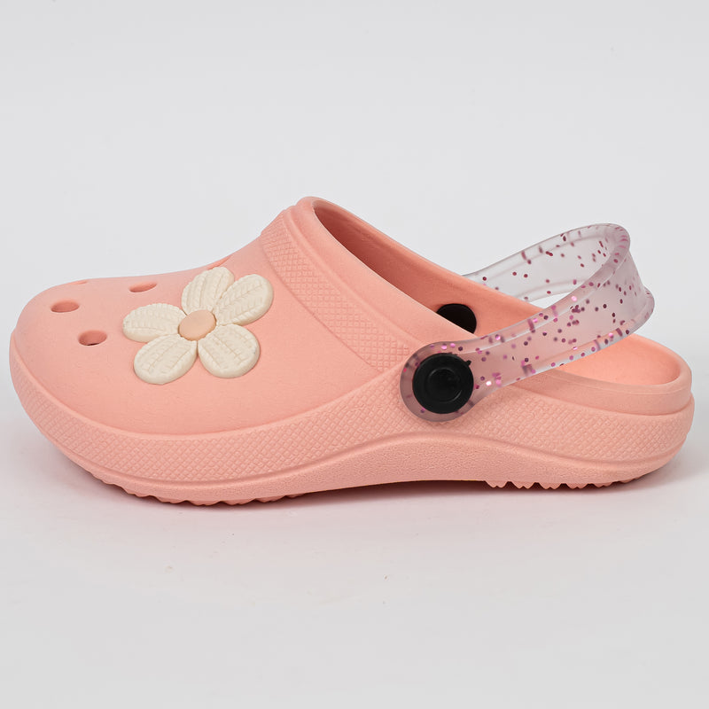 Babuche Infantil Menina Ellen Baby Floral Rosa