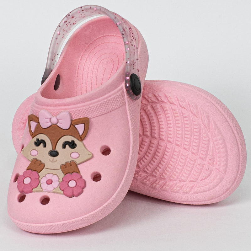 Babuche Infantil Menina Ellie Baby Raposa Rosa