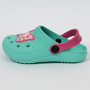 Babuche Infantil Menina Luna Baby Borboleta Verde Água
