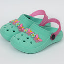 Babuche Infantil Menina Luna Baby Floral Verde Água