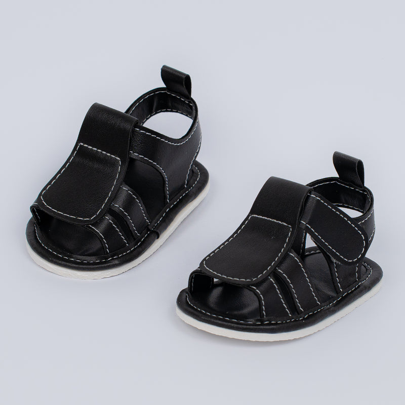 Sandália Infantil Theo Baby Menino Preto