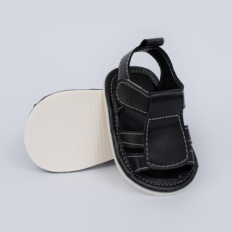 Sandália Infantil Theo Baby Menino Preto