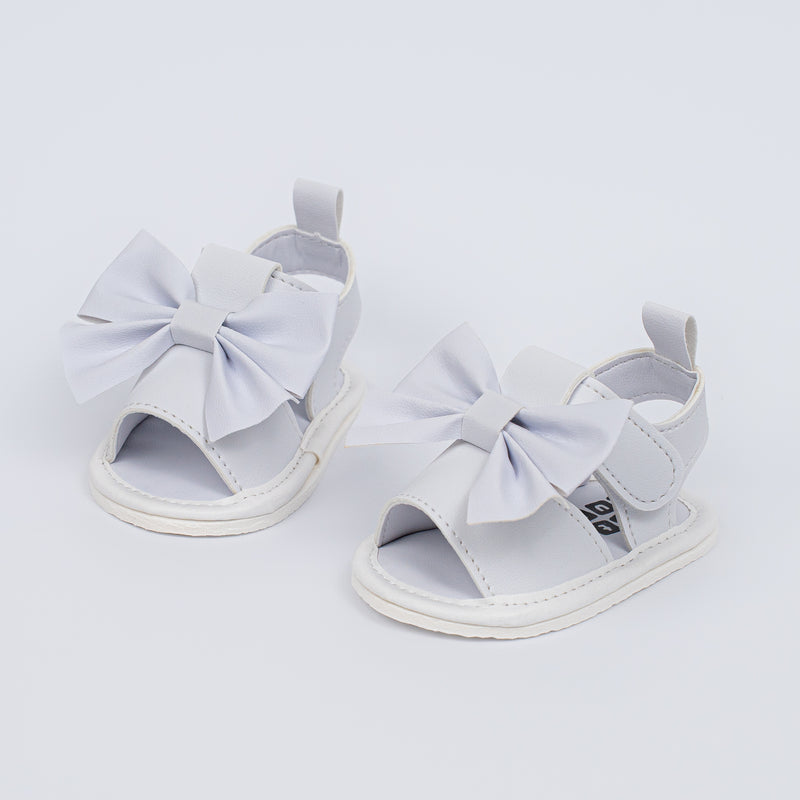 Sandália Infantil Laço Jade Baby Menina Branca
