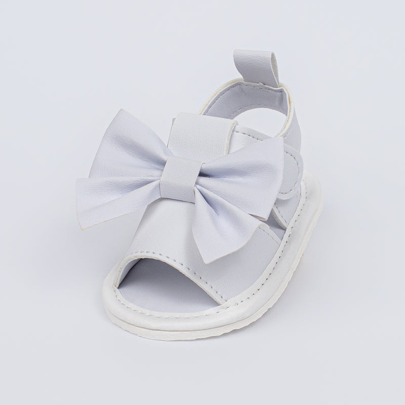 Sandália Infantil Laço Jade Baby Menina Branca