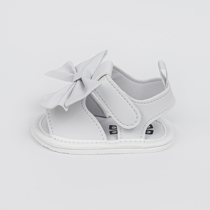 Sandália Infantil Laço Jade Baby Menina Branca