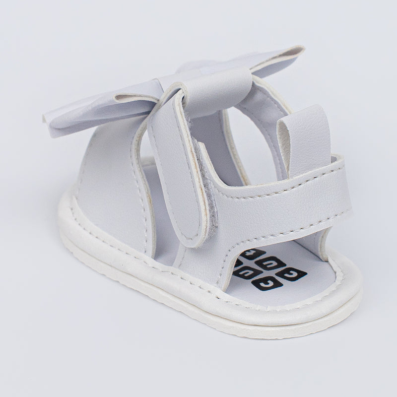 Sandália Infantil Laço Jade Baby Menina Branca