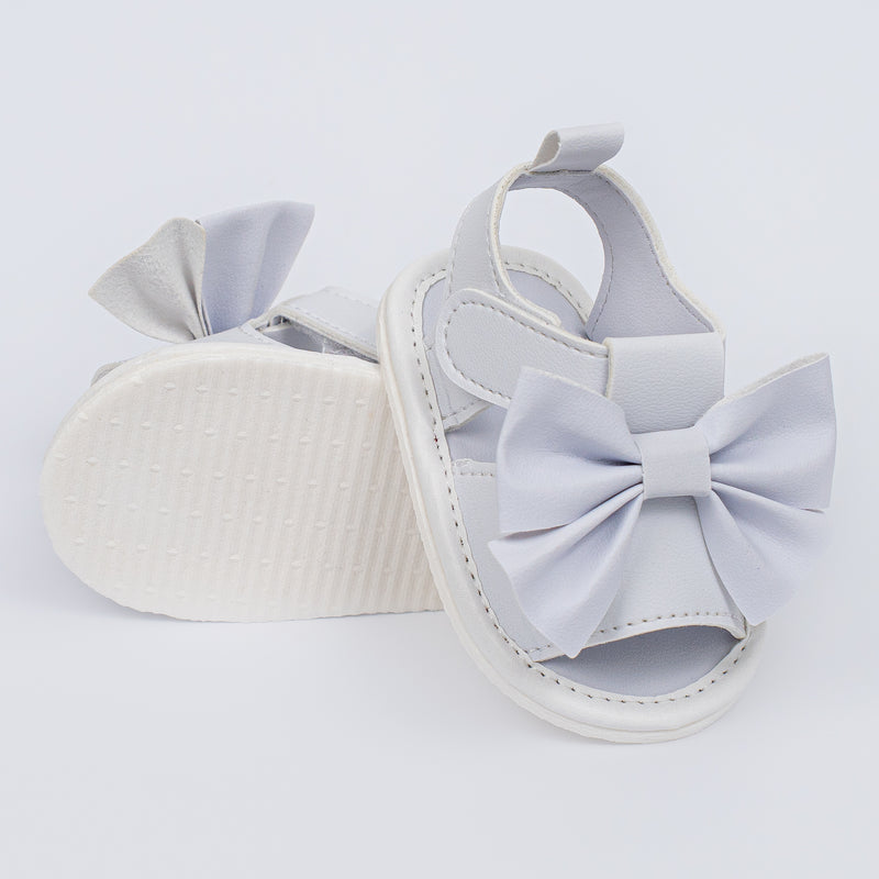 Sandália Infantil Laço Jade Baby Menina Branca