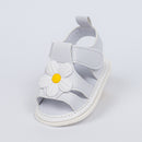 Sandália Infantil Floral Luna Baby Menina Branca