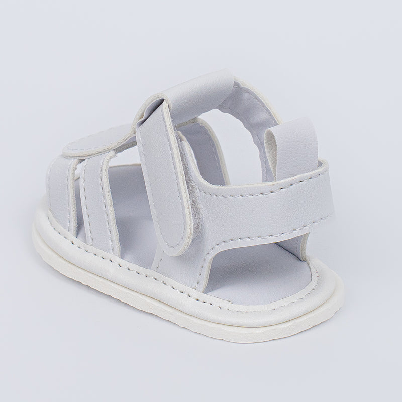 Sandália Infantil Theo Baby Menino Branco