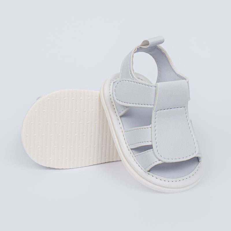 Sandália Infantil Theo Baby Menino Branco