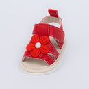 Sandália Infantil Floral Luna Baby Menina Vermelha