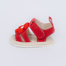 Sandália Infantil Floral Luna Baby Menina Vermelha