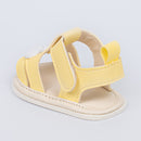 Sandália Infantil Floral Luna Baby Menina Amarela