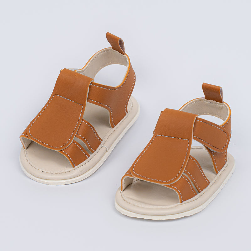 Sandália Infantil Theo Baby Menino Marrom