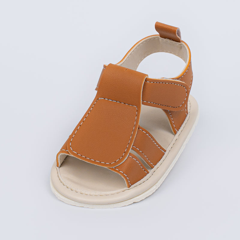 Sandália Infantil Theo Baby Menino Marrom