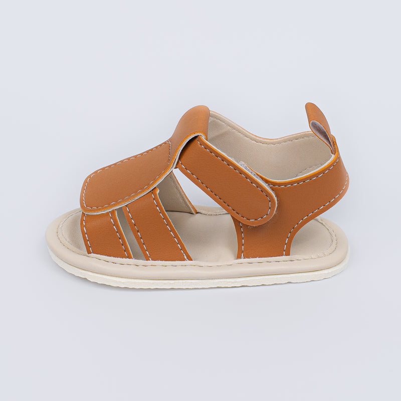 Sandália Infantil Theo Baby Menino Marrom