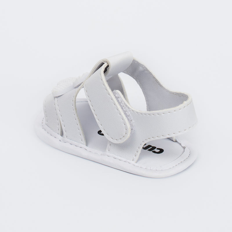 Sandália Infantil Floral Jade Baby Menina Branco