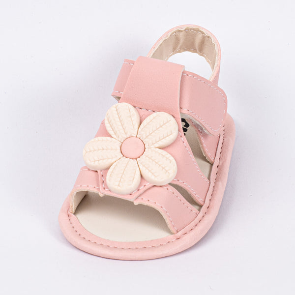 Sandália Infantil Floral Ellen Baby Menina Rosa