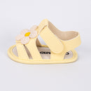 Sandália Infantil Floral Ellie Baby Menina Amarelo