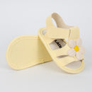 Sandália Infantil Floral Ellie Baby Menina Amarelo
