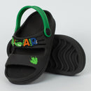 Papete Infantil Menino Dino Baby Preta e Verde