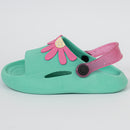 Chinelo nuvem Infantil Florzinha Turquesa