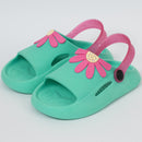 Chinelo nuvem Infantil Florzinha Turquesa