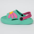 Chinelo Nuvem Infantil Florzinha Ellen baby Turquesa