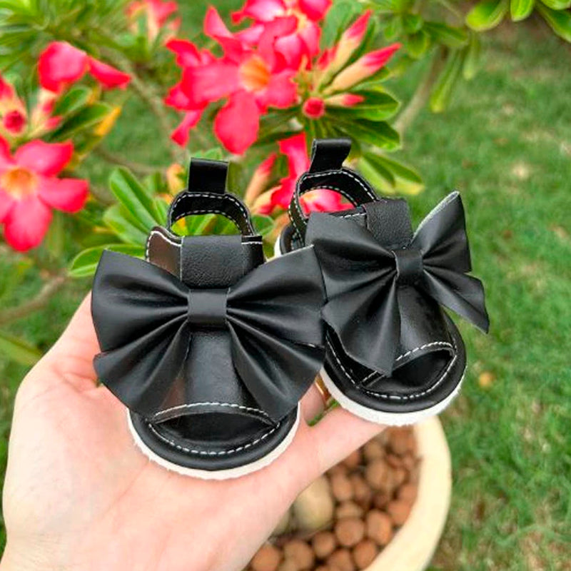 Sandália Infantil Laço Jade Baby Menina Preta
