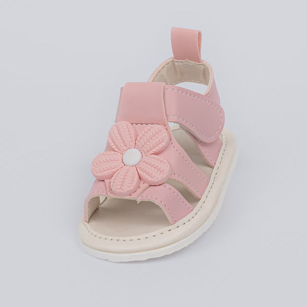 Sandália Infantil Floral Luna Baby Menina Rosa