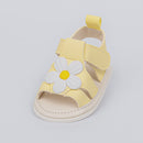 Sandália Infantil Floral Luna Baby Menina Amarela